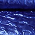 Gesteppter Jackenstoff - Zahlen und Nummern Geprägt Royalblau