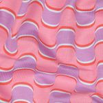 Kesä-sweat - French Terry yhdistelykangas retroaallot lila