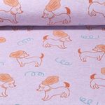 Sweat gratté - Chiens Mélange Lilas