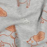 Sweat - Hundar Ljusgrå Melange Borstad