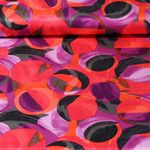 Viskose-Satin - Retro Rot Fuchsia