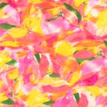 Popelina de viscosa - Estampado digital abstracto amarillo