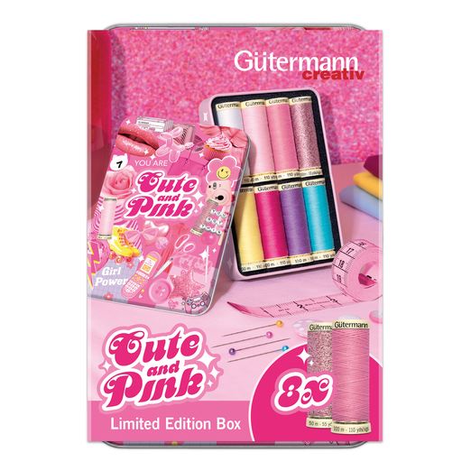 Set de fils à coudre Gütermann - Cute & Pink - Edition limitée