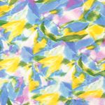 Viskos poplin - Digitaltryck Abstrakt Ljusblå