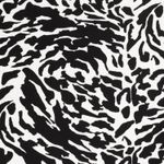 Popelina de viscosa - Camuflaje blanco y negro
