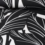Toile canevas - Feuilles XL Noir