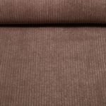 Tissu ameublement velours côtelé Medium Capri - Marron