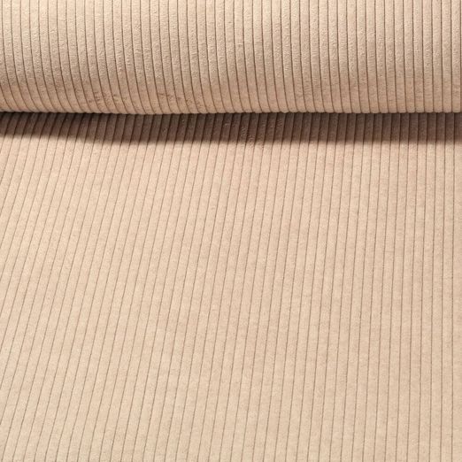 Tissu ameublement velours côtelé Medium Capri - Beige