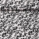 Viskose-Popeline - Bambus Blätterzweige Ecru