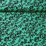 Viskose-Popeline - Bambus Blätterzweige Grün