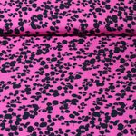 Viskose-Popeline - Bambus Blätterzweige Pink