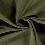 Prążkowany dżersej - gładki zielony prążkowany krzyżowo