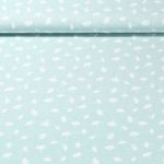 Viskose-Popeline - Bambus Ginkgoblätter Mint