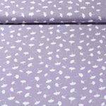 Viskose-Popeline - Bambus Ginkgoblätter Lila