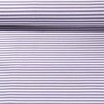 Jacquard Jersey - Streifen Midi Ecru Lavendel