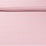 Jacquard Jersey - Streifen Midi Ecru Rosa