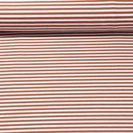 Jacquard Jersey - Streifen Midi Ecru Bronze