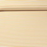 Jacquard Jersey - Streifen Midi Ecru Ocker
