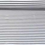 Jacquard Jersey - Streifen Maxi Ecru Schwarz