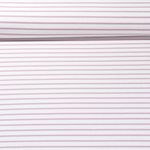 Jacquard Jersey - Streifen Maxi Ecru Malve