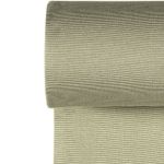 Manschetter - Baby stripes ecru green garnfärgade