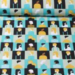 Baumwoll-Webware - Portraits Mint