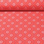 Jersey - Kreise Blätter Rot