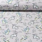 Sommersweat - French Terry Drachen Sand