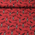 Baumwoll-Popeline - Nussknacker Und Zweige Rot