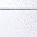 Baumwoll-Popeline - Tupfen Silber Ecru