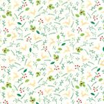 Popelín de Algodón - Hojas de Ciervo Crudo Oro