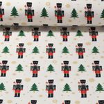 Sommersweat - French Terry Nussknacker Ecru