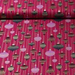 Baumwoll-Popeline - Weihnachtsschmuck Beere Gold