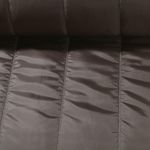 Gesteppter Jackenstoff - Streifen 10 cm Braun Wattiert