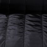 Gesteppter Jackenstoff - Streifen 10 cm Schwarz Wattiert