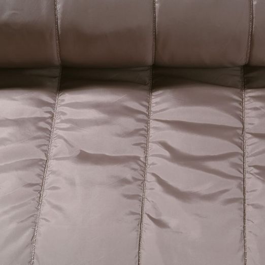 Tissu matelassé veste - Rayures 10 cm Sable Ouaté