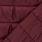 Quiltat Jacktyg - Ränder 10 cm Bordeaux Vadderad