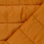 Quiltad jacktyg - ränder 10 cm ockra vadderad