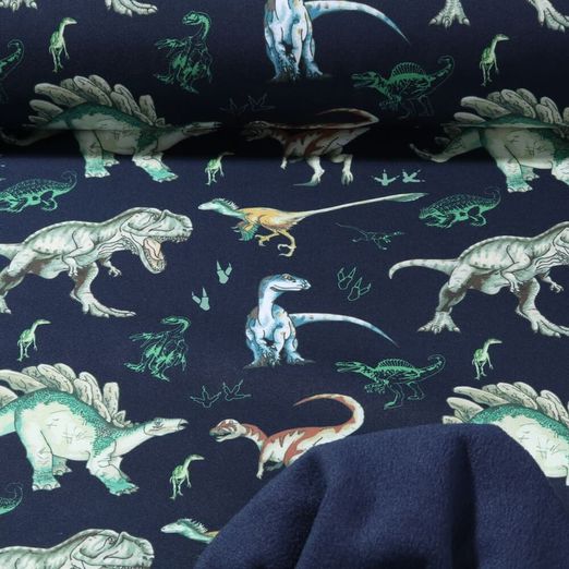 Softshell - Digitaldruck Dinos Navy