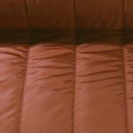 Gesteppter Jackenstoff - Streifen 10 cm Rostbraun Wattiert