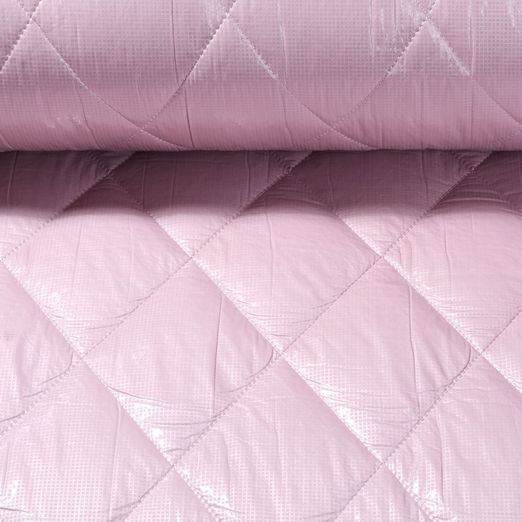 Tissu matelassé veste - Losanges Rose Ouaté