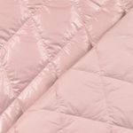 Quiltad jacka tyg - diamanter folierade rosa quiltade