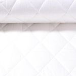 Gesteppter Jackenstoff - Rauten Foliert Ecru Wattiert