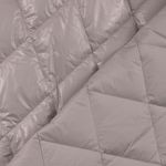 Quiltat jackatyg - diamantfolie grå quiltad