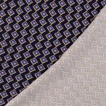 Viscose-twill - Navy ruiten