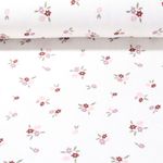 Stretchfrottee - Blümchen Ecru