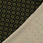 Viscose-twill - ornamenten olijf