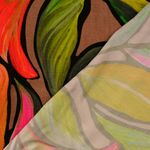 Twill de viscosa - Estampado digital hojas verdes