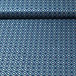 Baumwoll-Popeline - Ornamente Petrol Gold