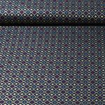 Baumwoll-Popeline - Ornamente Navy Gold